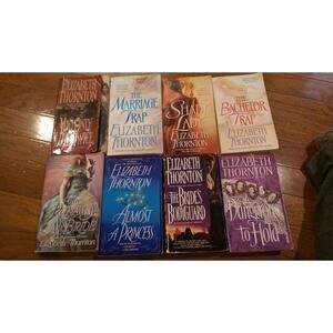 Set of 8 Elizabeth Thornton Books - Job Lot of Books The Runaway Bride included